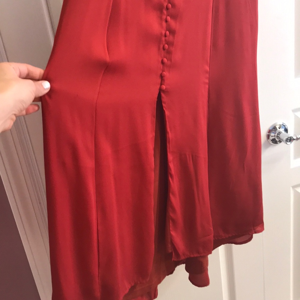 Sale *Buy2/Get1* Rust Color Button Up Midi Vici D… - image 4